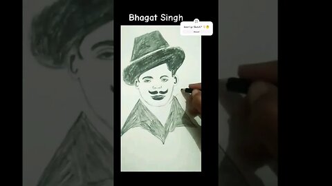 Bhagat Singh 😎 || pencil sketch || 😱 || #shorts #trending #viral #explore #bhagatsingh #jaihind 🙏🏻
