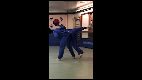 Judo movement practice and fighting