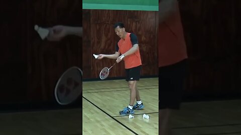 Backhand Serve - Badminton Tips from Coach Andy Chong #shorts