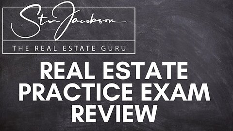 New Jersey real estate practice exam review