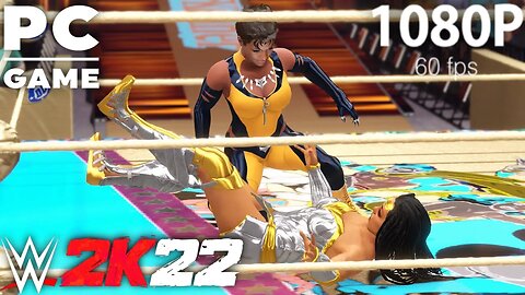 WWE 2K22 | NUBIA V VIXEN! | 2 Out Of 3 Falls Count Anywhere Match [60 FPS PC]