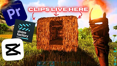 Random Clips We Found In A Thatch Hut! - ARK PvP 🍧