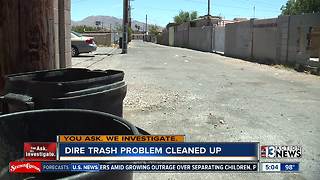 UPDATE: rotting trash picked up near downtown Las Vegas