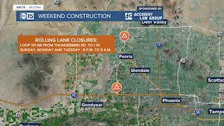 Weekend construction advisory for March 26-29