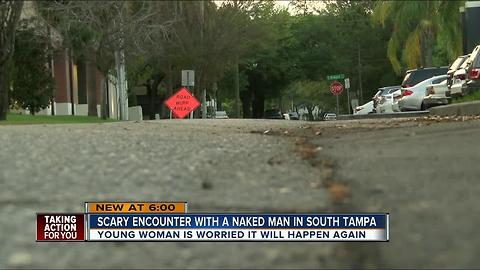 Woman flees flasher in South Tampa