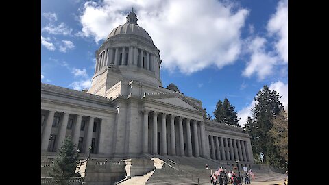 Thousands Protest At The Washington State Capitol Demanding Their Freedom Back!