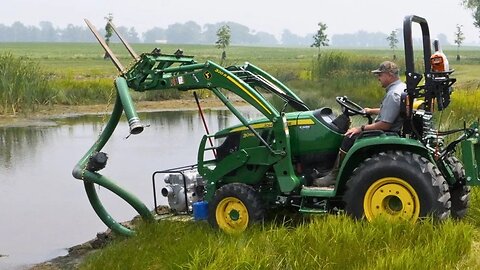 Draining the Pond & Irrigating the New Grass! Should Be Interesting if it Works!