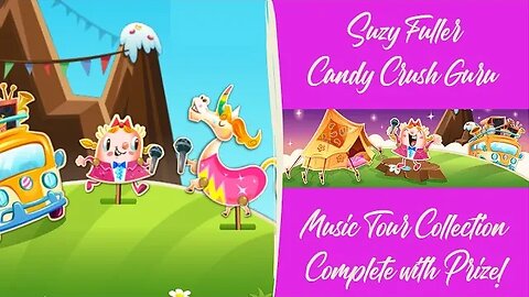 Music Tour Collection Event in Candy Crush, with prize collection...and questions about communes!