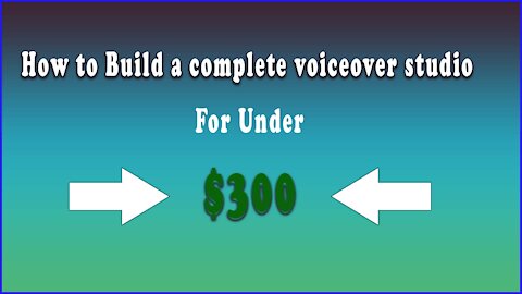 Break into voice over acting for under $300