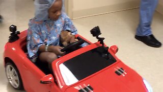 Children drive into surgery at West Palm Beach Medical Center