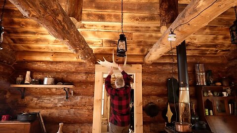 Framing and Trimming Interior Window and Door Frames with Rough Sawn Lumber in My Log Cabin