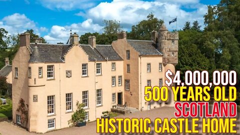 Touring $4,000,000 500 Year Old Scotland Castle Home for Sales!!