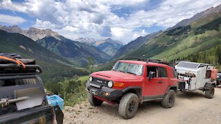 Ophir pass with an off road trailer