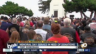 Fort Rosecrans Memorial Day ceremony needs donations to continue