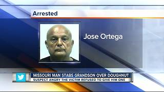 Man charged with stabbing grandson after doughnut argument