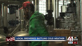 Local breweries battling cold weather