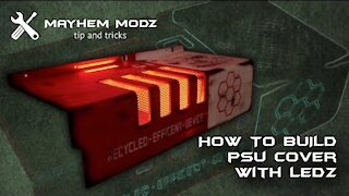 psu cover panel with leds
