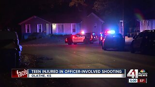 Olathe teen injured in officer-involved shooting