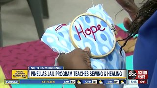 Sewing circle in the Pinellas County Jail leads to pillows, crafts & redemption