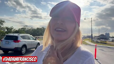 Women for Trump outside Mar a Lago