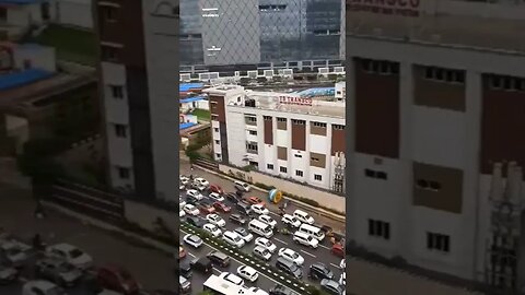 Hi-Tech City Traffic in Hyderabad #viral #shortvideo #ytshorts