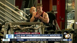 "The Gym" opens despite county mandates