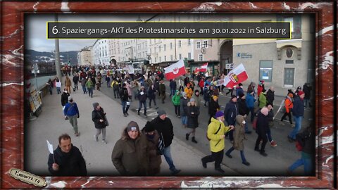 6. Spaziergangs-AKT des Protestmarsches am 30.01.2022 in Salzburg