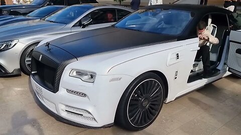 Mansory Rolls Royce Wraith Matte Pearl White all out Mansory [4k 60p]