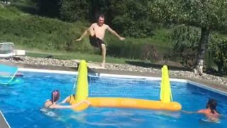 Pool dives end in epic fall!