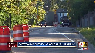 Westbound Elberon closed until at least January 2020