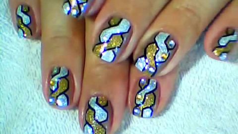How to create woven braided nail art