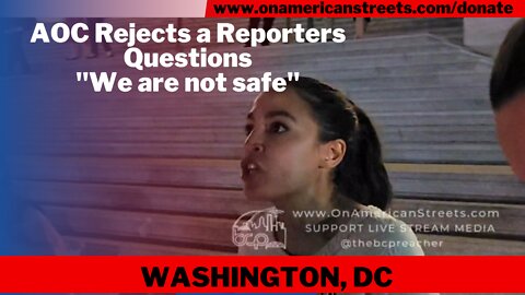AOC refuses to answer reporter