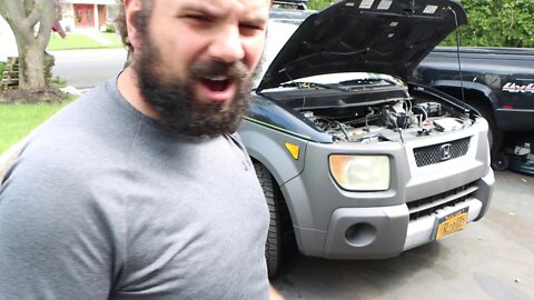 How To Replace The Serpentine Belt On Honda Element W/O Removing Motor Mount & Jacking Up Engine