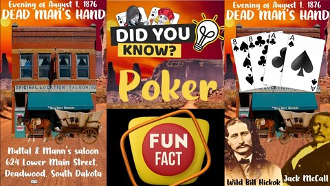 POKER FUN FACTS #1 - DEADMAN'S HAND