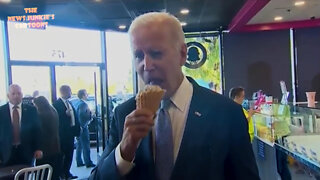 Biden's ice cream time: "The economy is strong as hell."