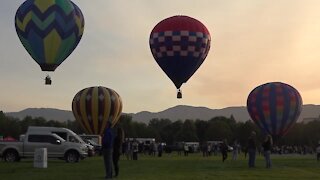 Hot air balloons take to the sky as the Spirit of Boise returns