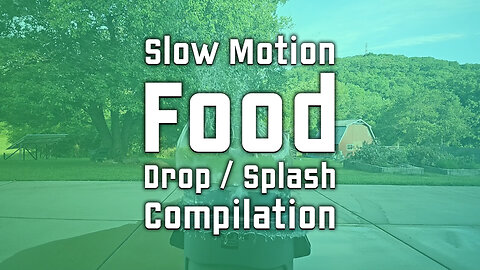 Slow Motion Food Drop / Splash Compilation