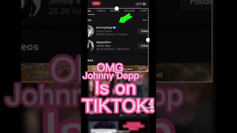 WOW #johnnydepp IS now in #tiktok #shorts