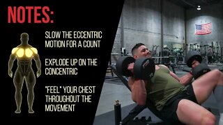 Accentuated Eccentric Incline Dumbbell Press