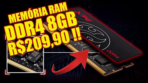 PROMOÇÃO Memória RAM DDR4 XPG 8GB para notebook, não perca
