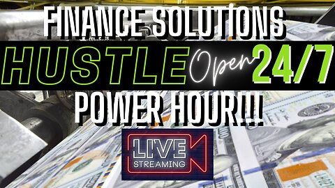 POWER HOUR!!! WILL WE DUMP??!! FINANCE SOLUTIONS [LIVE]