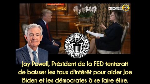 Jay Powell, tentait de baisser les taux d'intérêt pour aider Joe Biden