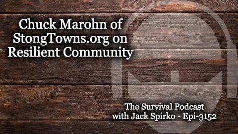 Chuck Marohn of StrongTowns.Org on Resilient Communities - Epi-3152