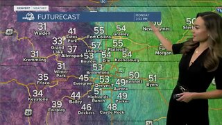 Clearing, cooler and breezy Monday