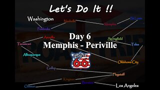 AMERICAN ROAD TRIP, ROUTE 66, Day 6 Memphis to Pereville.