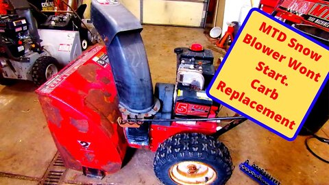 How to Replace your Snow Blower Carburetor!!!
