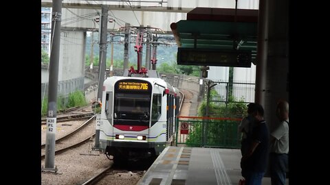 MTR Light Rail Phase I Train 1016-1042 @ 706 Tin Shui Wai Circular | 輕鐵1016-1042行走706天水圍循環線行車片段