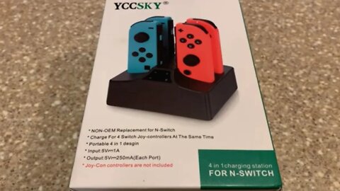 YCCSKY Joy-Con Charger - NINTENDO SWITCH - AMBIENT UNBOXING