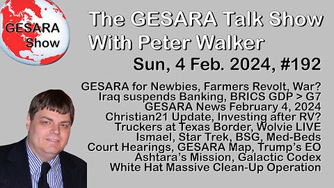 2024-02-04 GESARA Talk Show 192