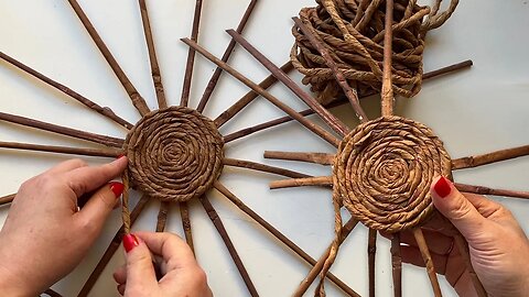 DIY Cute wicker paper basket | Paper crafts